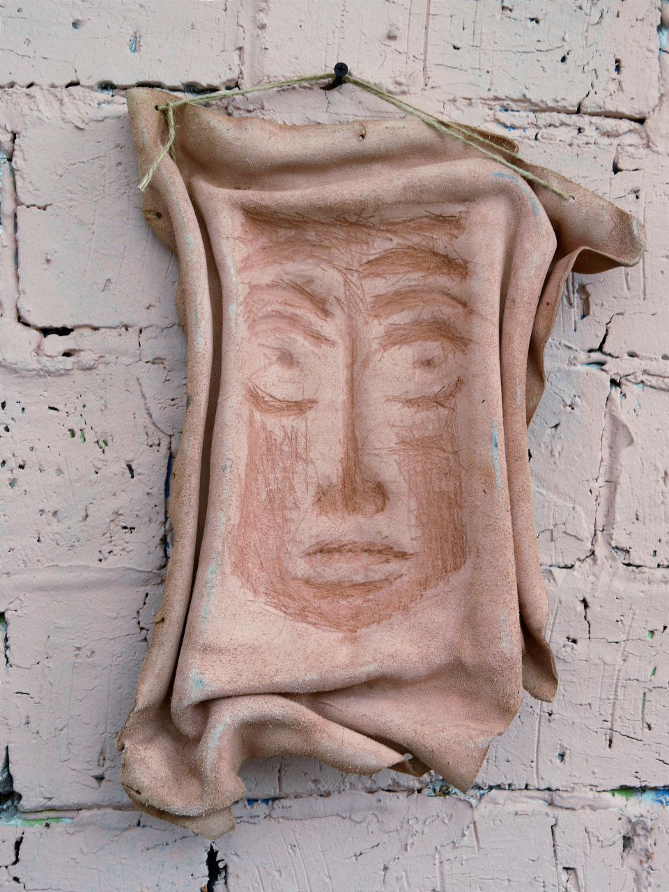 Маска из фактурной кожи настенная А.МузылевЪ &quot;Маскароны Московских Театров № 2&quot;