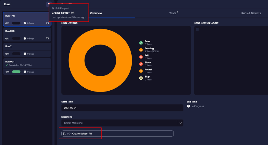 Pull Request Testing | Link a Test Run to a Pull Request | TestQuality