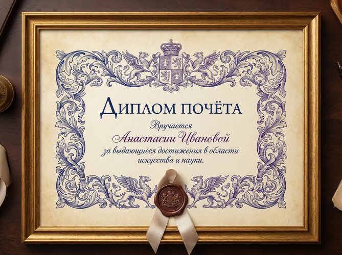 Именной Диплом