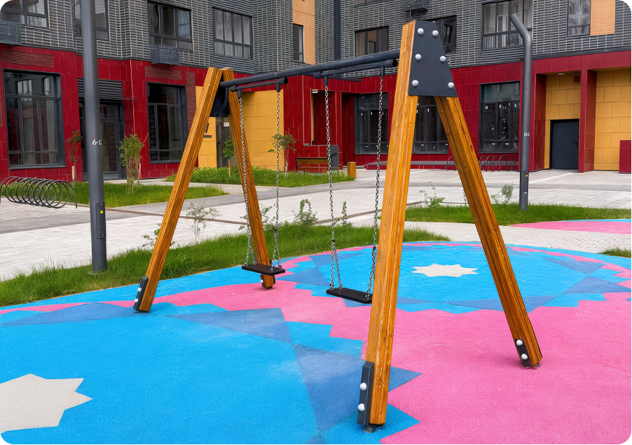 Качели двойные