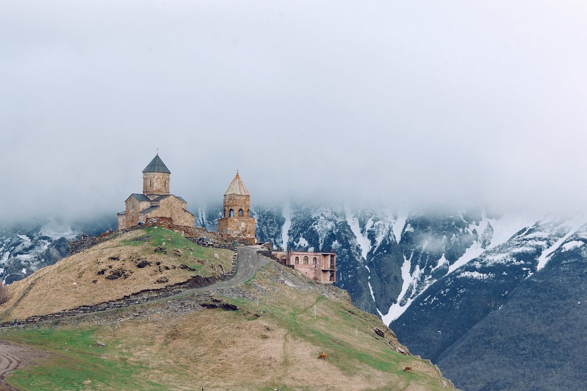 Фрески храма Гергети Грузия