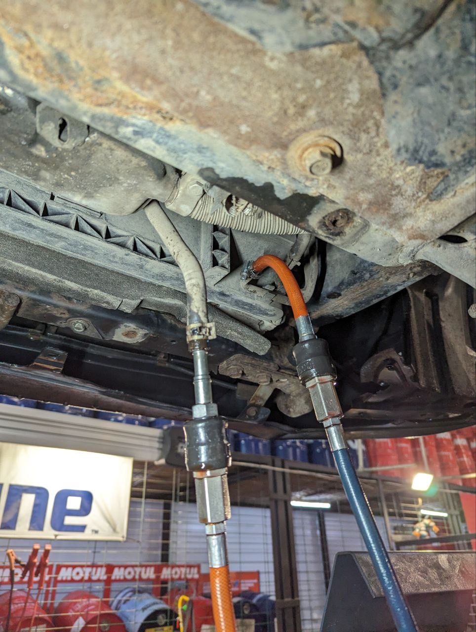 Подключение адаптеров к системе охлаждения АКПП