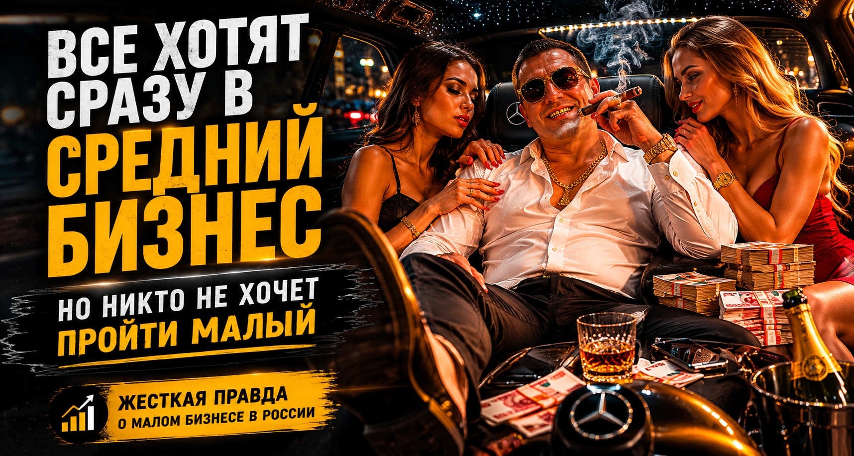 Все хотят сразу в средний бизнес но никто не хочет пройти малый — статья о малом бизнесе в России в 2026 году, маркетинге, предпринимательстве и юнит-экономике