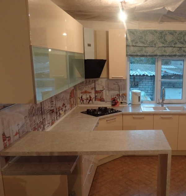 заказать п-образную кухню