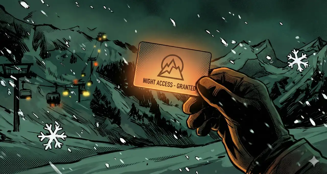 Про вечернее катание в Красной Поляне