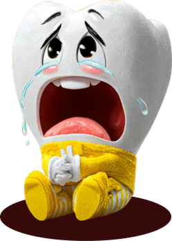 молочный зуб плачет