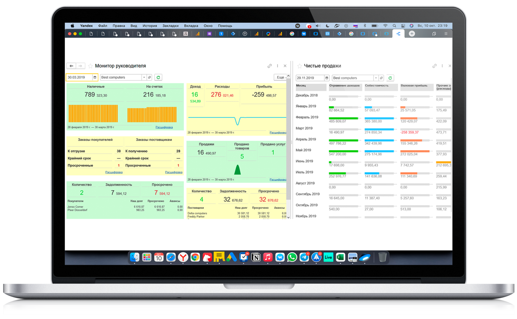 Отчеты и аналитика