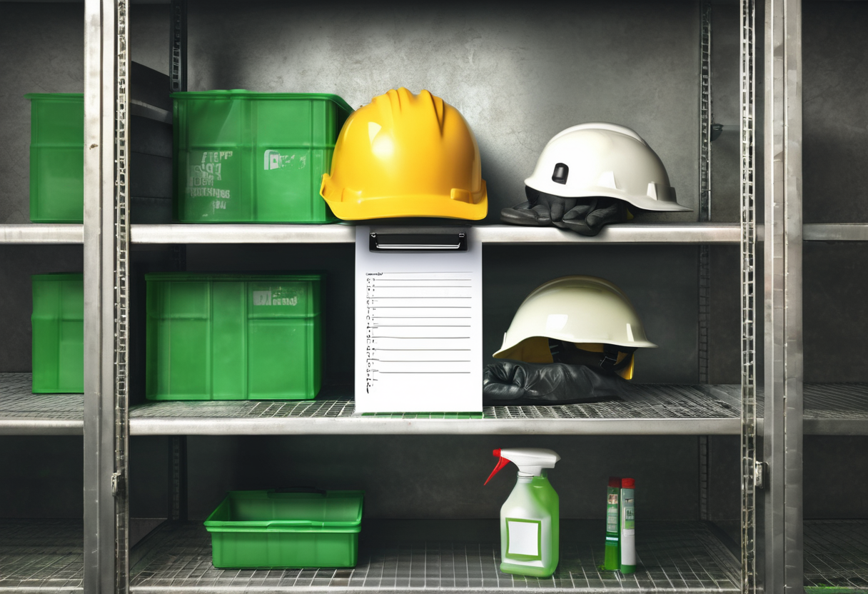 Название: измерение межъярусного расстояния на регулируемом металлическом стеллаже штангенциркулем - описание: измерение межъярусного расстояния на регулируемом металлическом стеллаже штангенциркулем