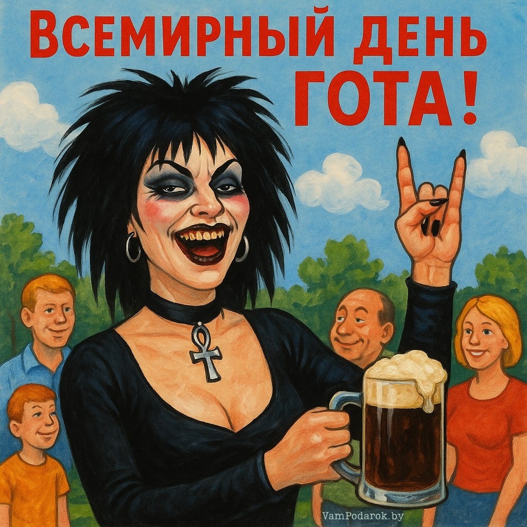 22 мая - Всемирный день гота - открытка