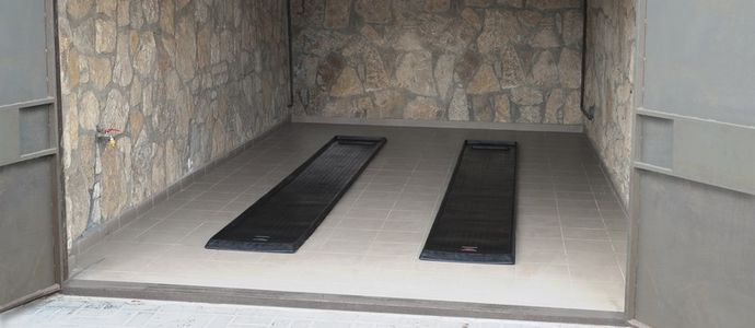 бетонный пол в гараже