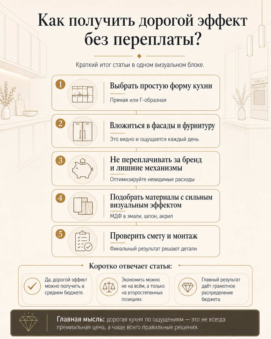 Инфографика: как получить дорогой эффект без переплаты