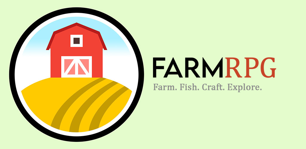 Farm RPG, a menu-based cozy farming MMO with fishing, crafting, mining and quests
