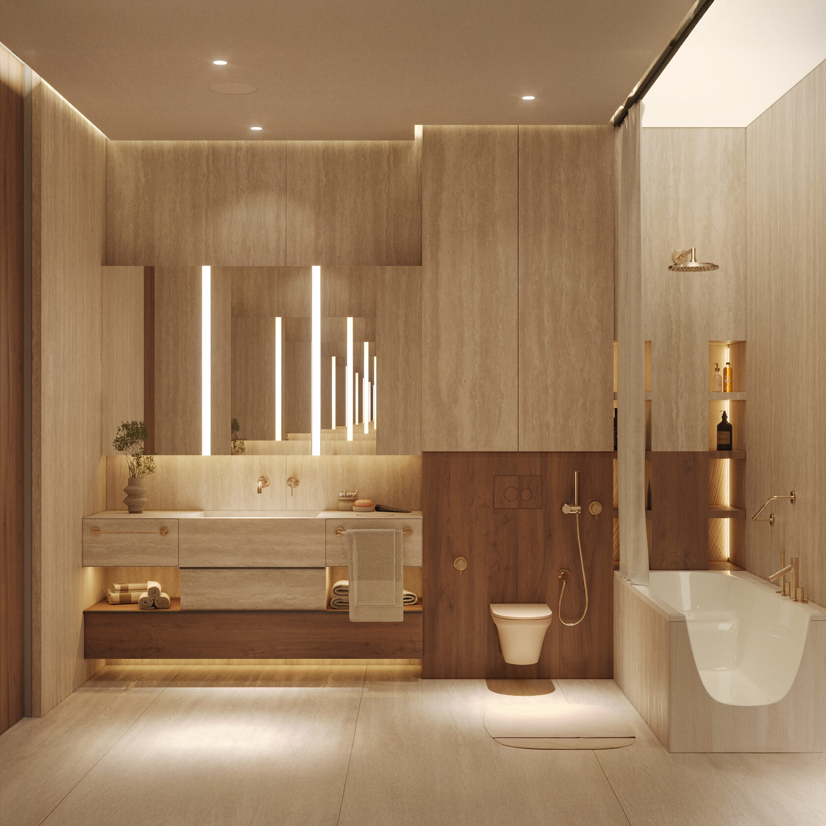 заказать дизайн интерьера ванны