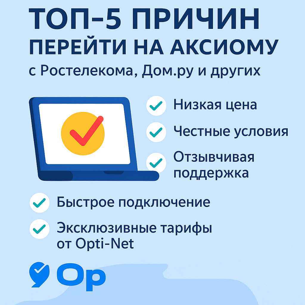 Аксиома провайдер плюсы