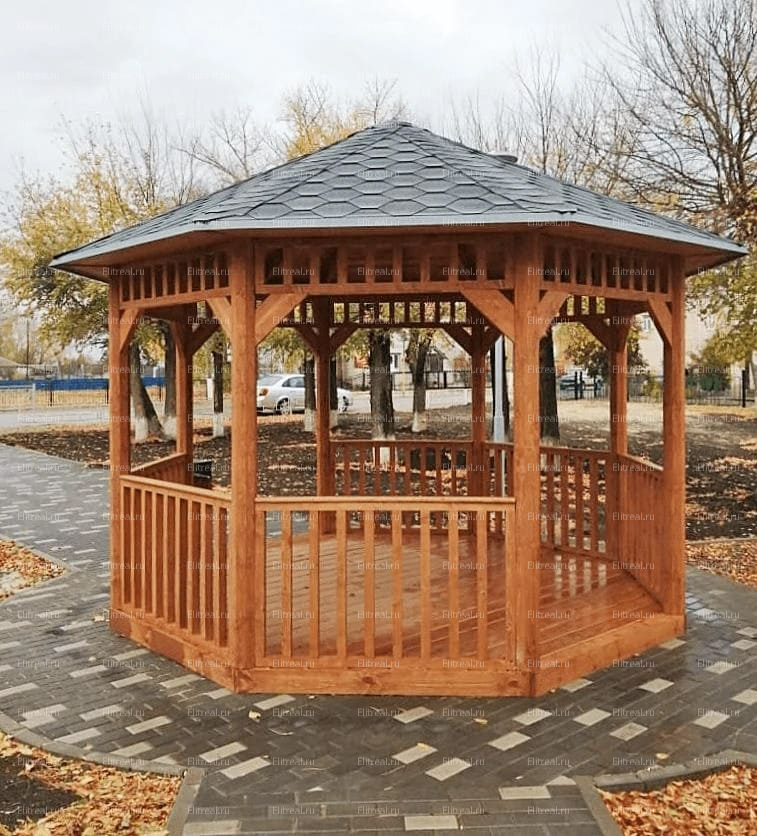 Восьмигранная беседка БД16 Смоленск, май 25'