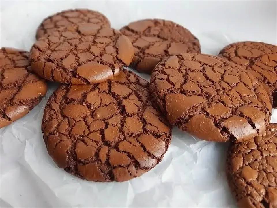Печенье шоколадные трещинки рецепт с фото