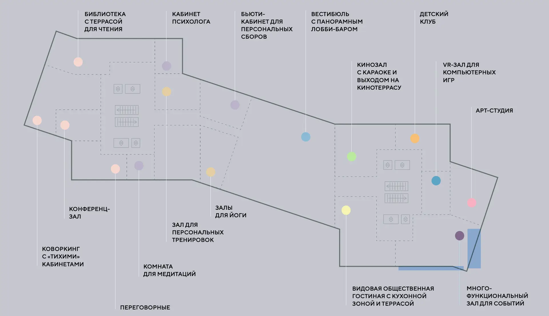 Небесный мост жилого комплекса БАШНИ ЭЛЕМЕНТ