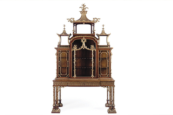 Книжный шкаф в китайском стиле Томас Чиппендейл