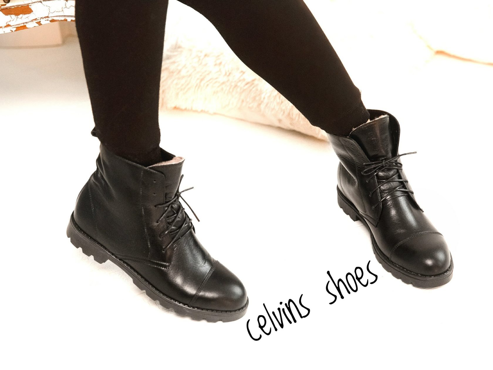 Короткие берцы BLACK классические celvins shoes