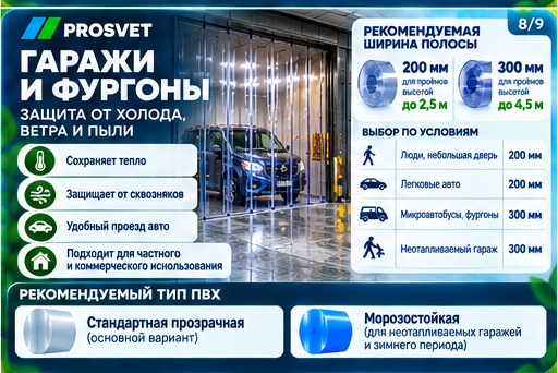 ПВХ-завесы для гаражей