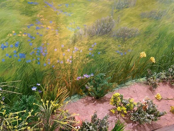 Изготовление диорамы в процессе работ