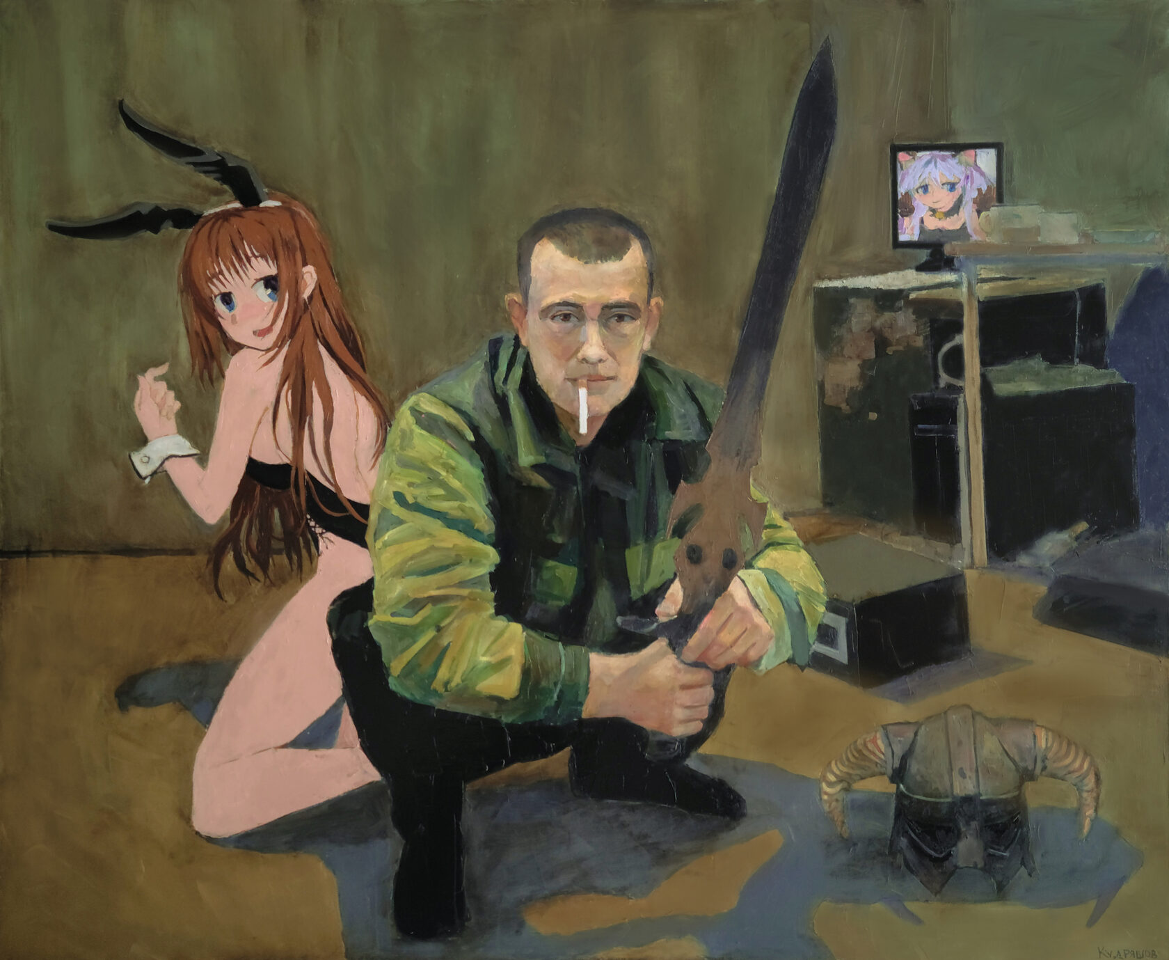 Картина «Девочка из аниме»