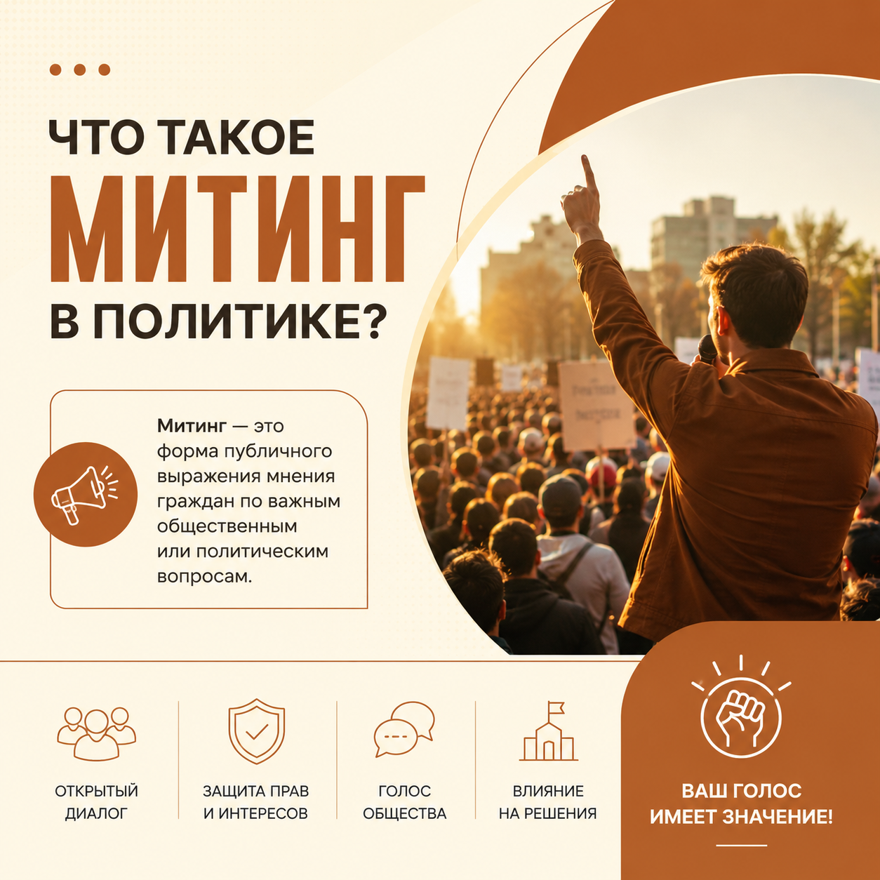 Митинг: значение термина виды и политическое значение