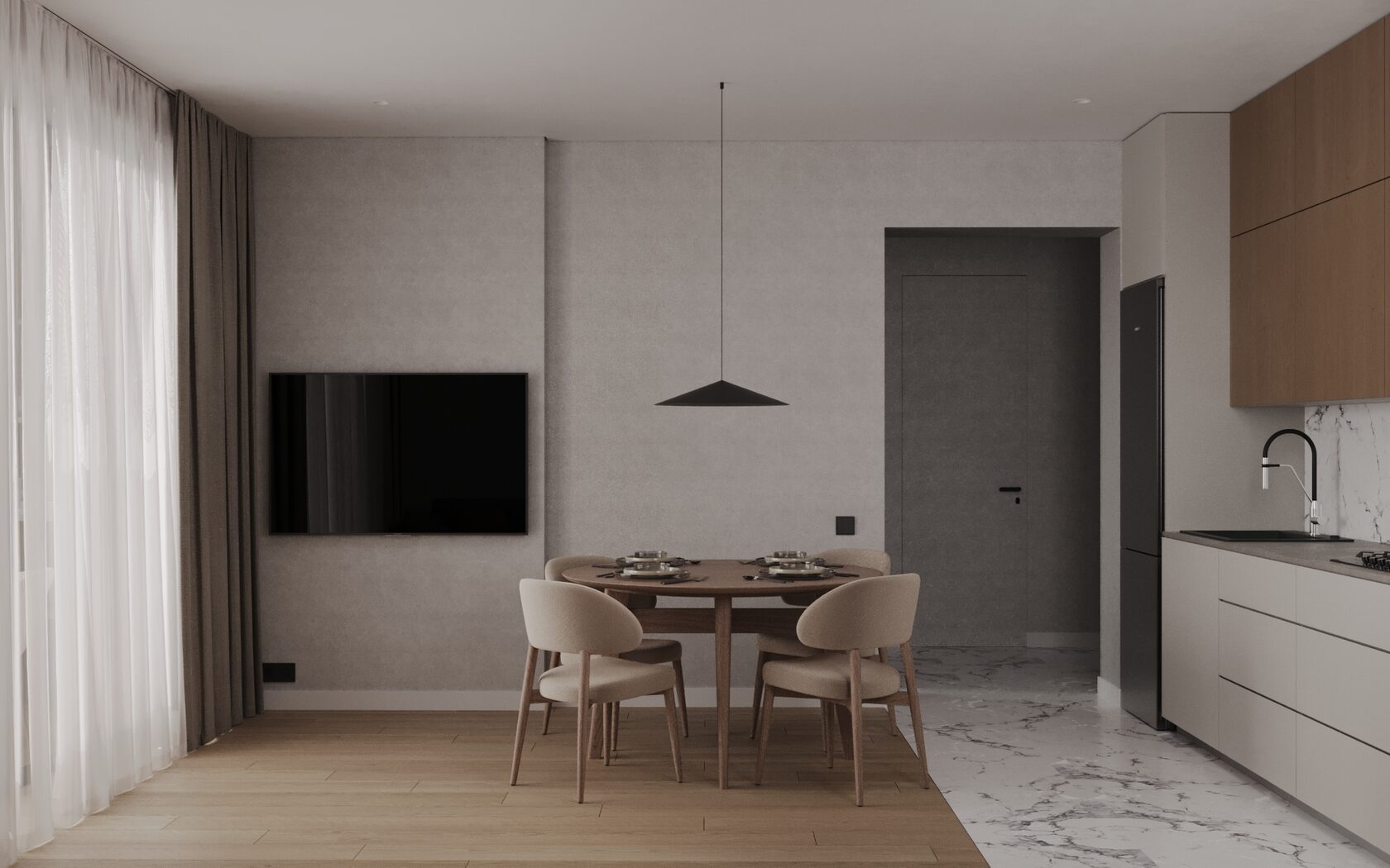 Дизайн квартиры 61,51 кв.м