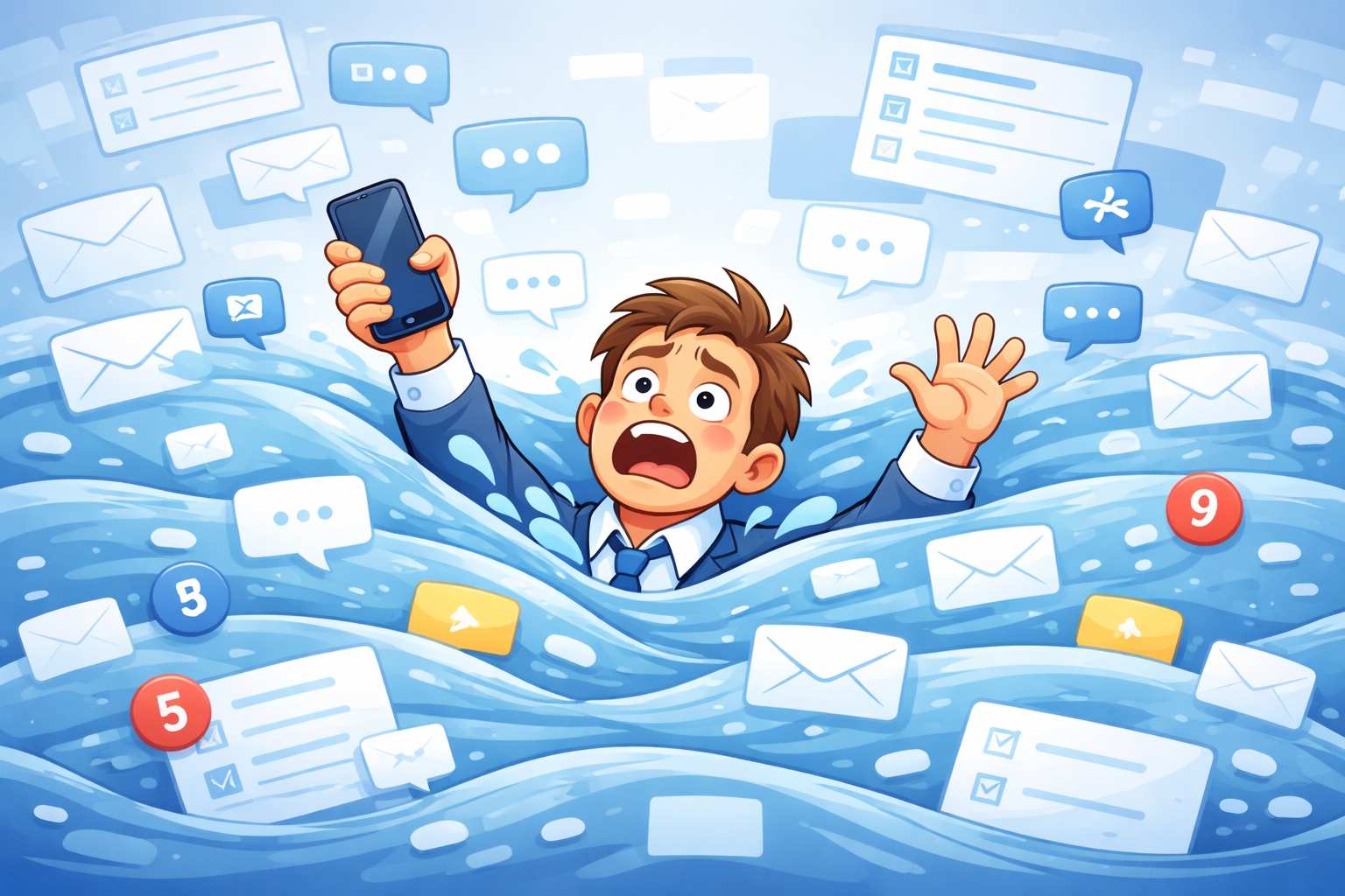 менеджер тонет в переписках