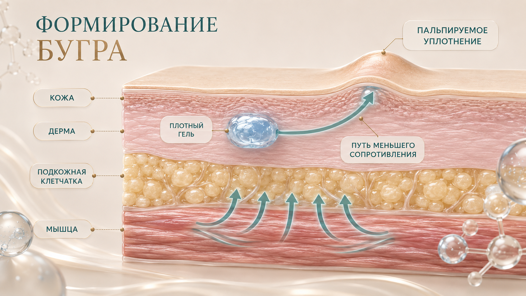 Схема формирования бугра