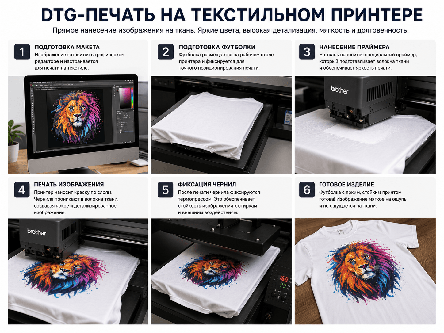 Что такое DTG-печать на текстильном принтере и когда она нужна