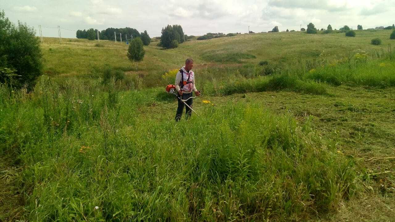 Покос травы триммером - цена покоса травы триммером за сотку | Красивый- участок.рф