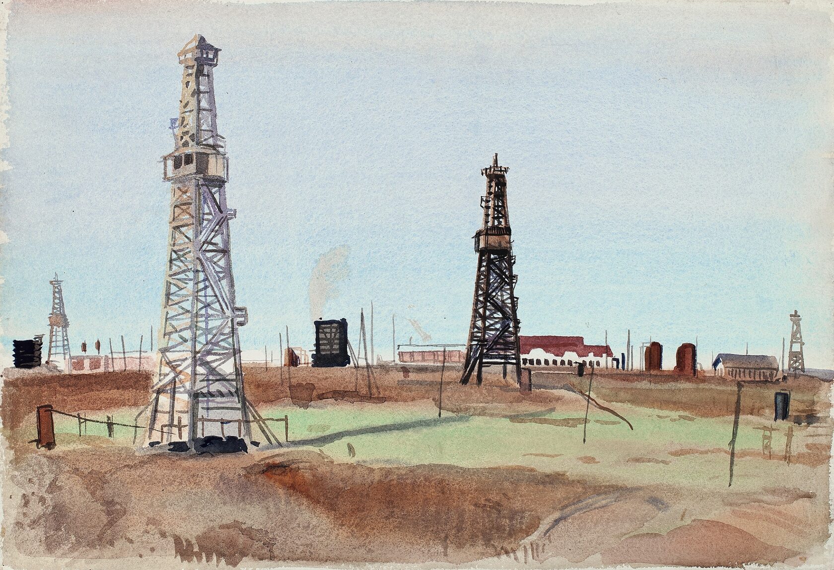 Нефтяные вышки. 1931