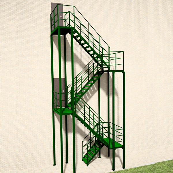 лестница забежные ступени