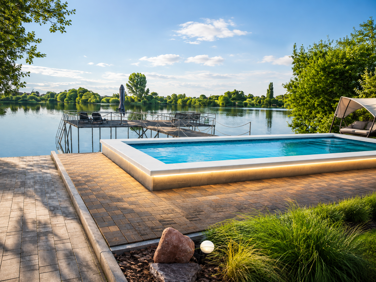 Бассейн RETREAT днем