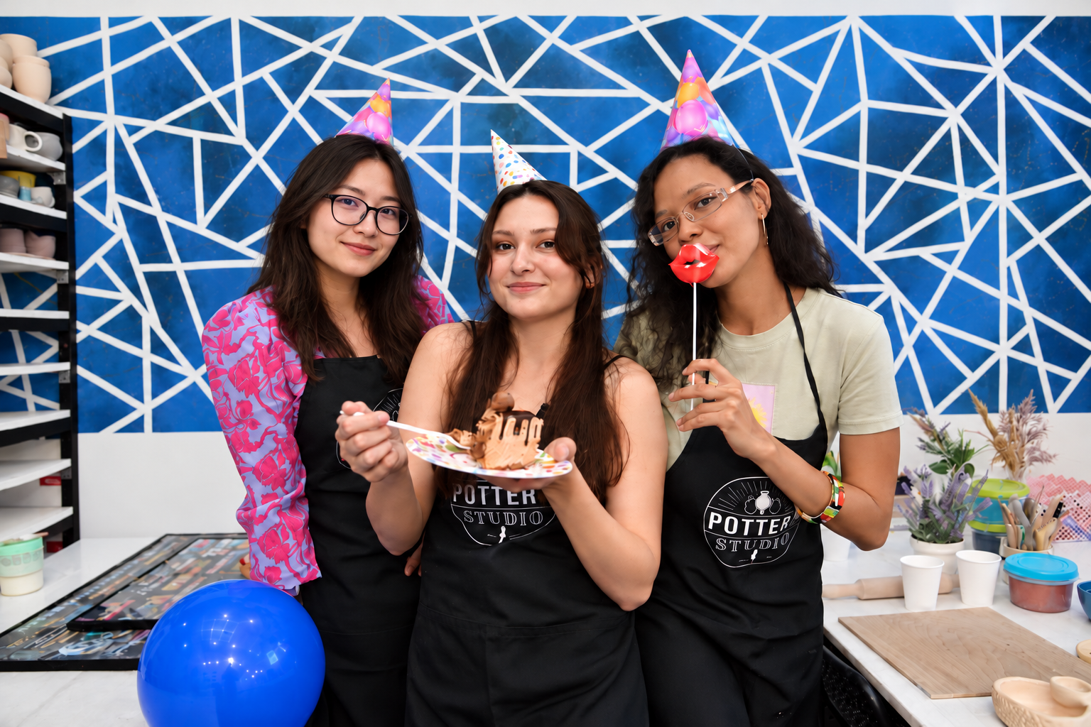 Pottery birthday party in Houston