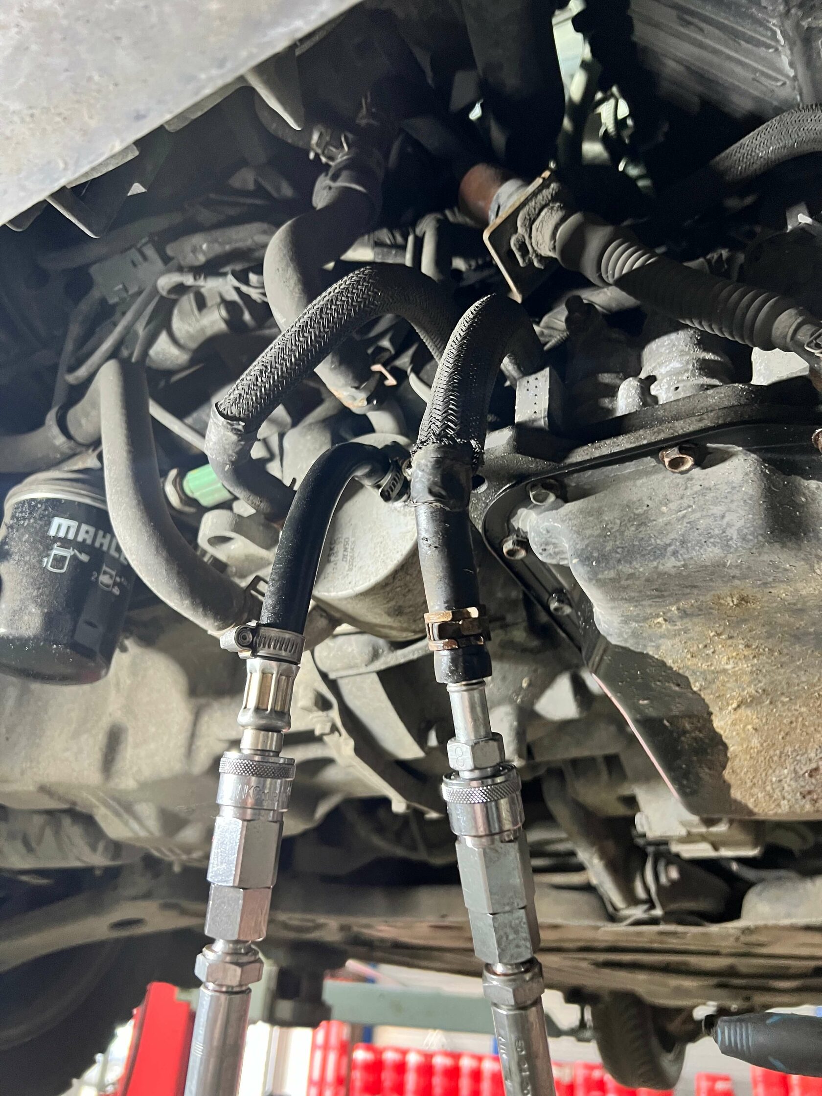 Подключение установки к системе охлаждения АКПП