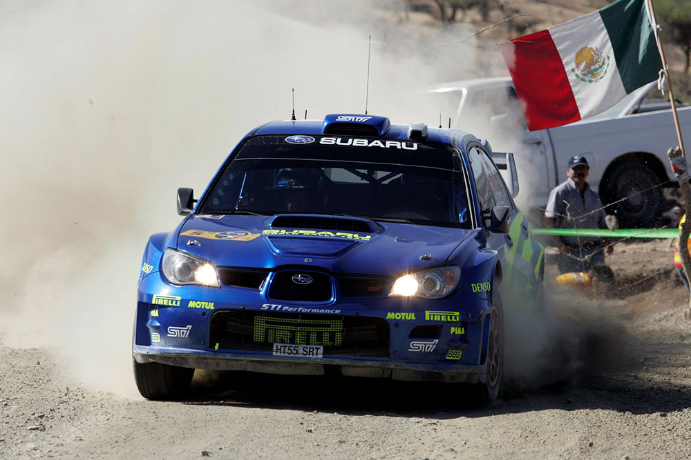 Петтер Сольберг и Фил Миллз, Subaru Impreza S12 WRC '06 (HT55 SRT), ралли Мексика 2006/Фото: Subaru World Rally Team