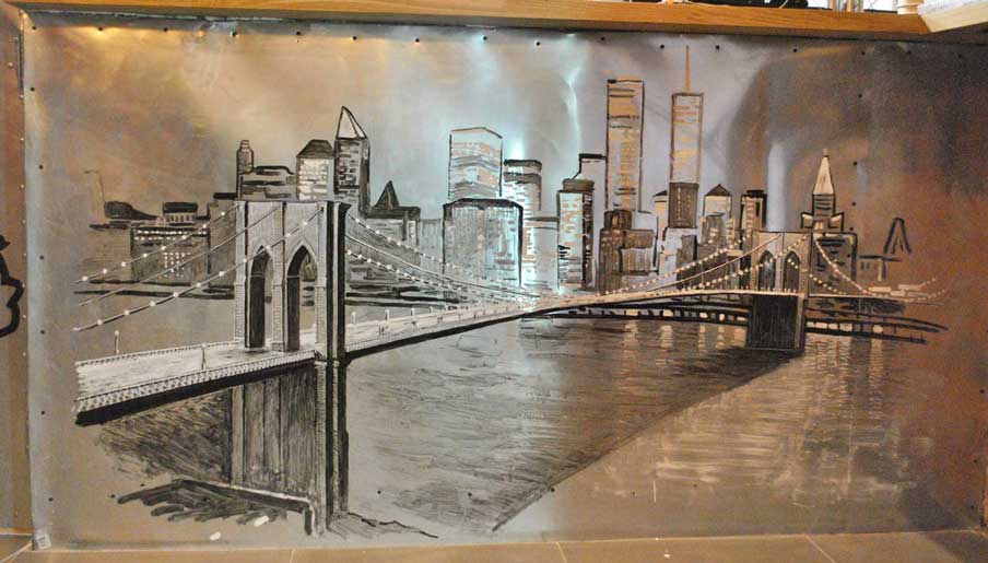 Роспись стен аля прима, Роспись стен в квартире алаприма, Художественная роспись стен алаприма