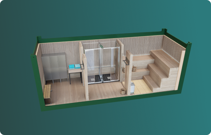 Апшеронска жилой модуль баня