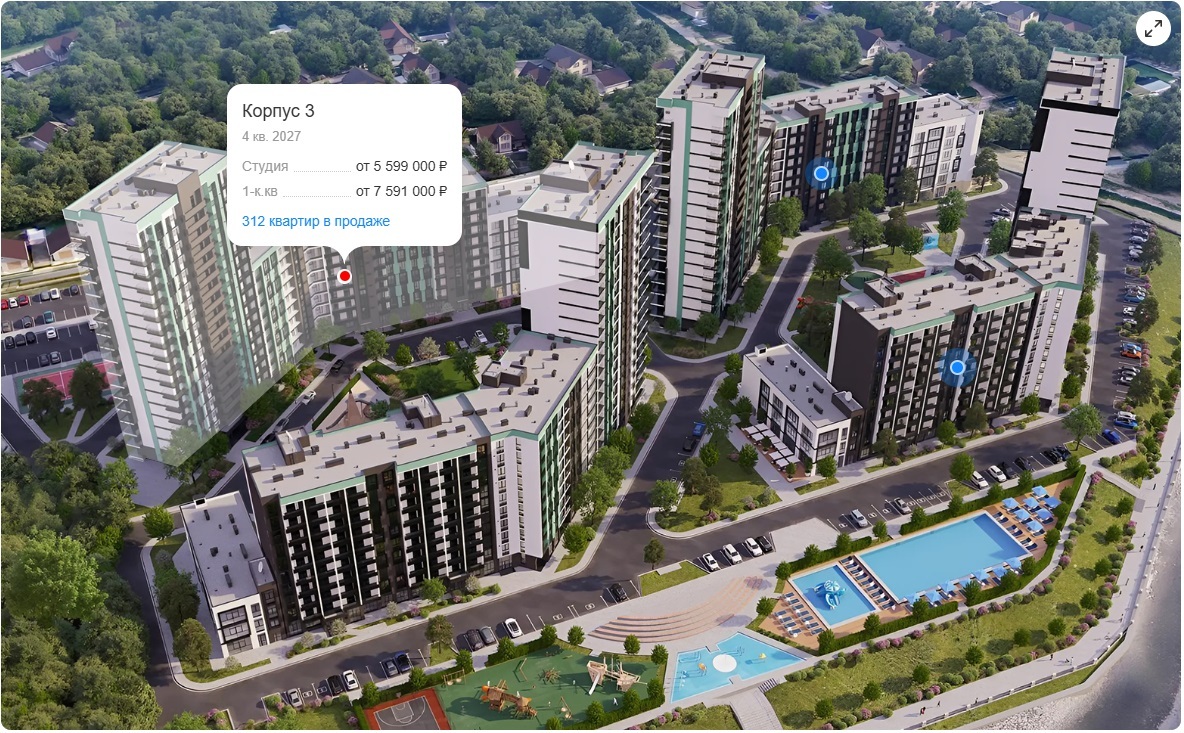 панорама корпус 3 Ботаника Хилс