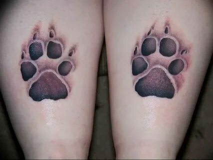 Как нарисовать след собаки в стиле тату карандашом поэтапно