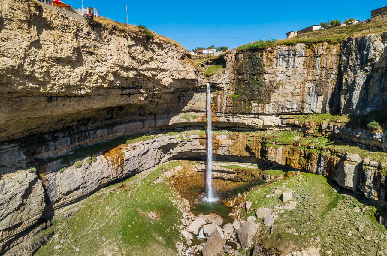 Село Хунзах Водопад Тобот