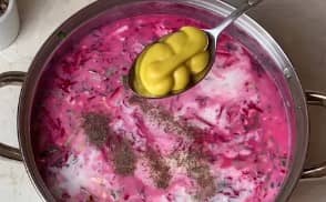 Приготовление холодного свекольника на кефире: шаг 18