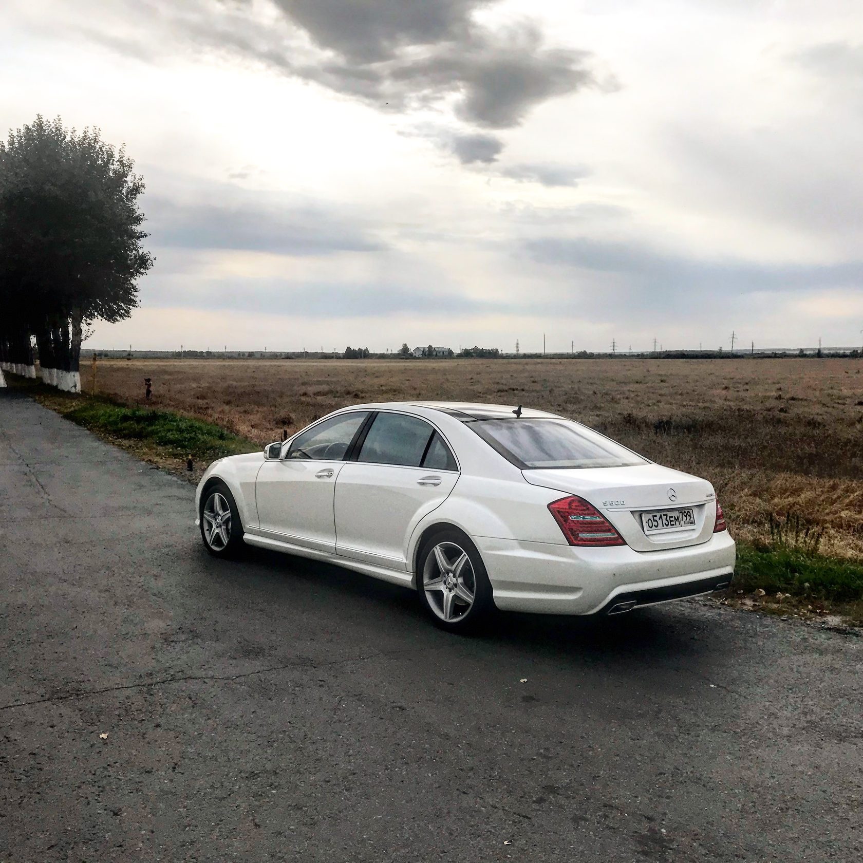 Mercedes w221 черный тонированный