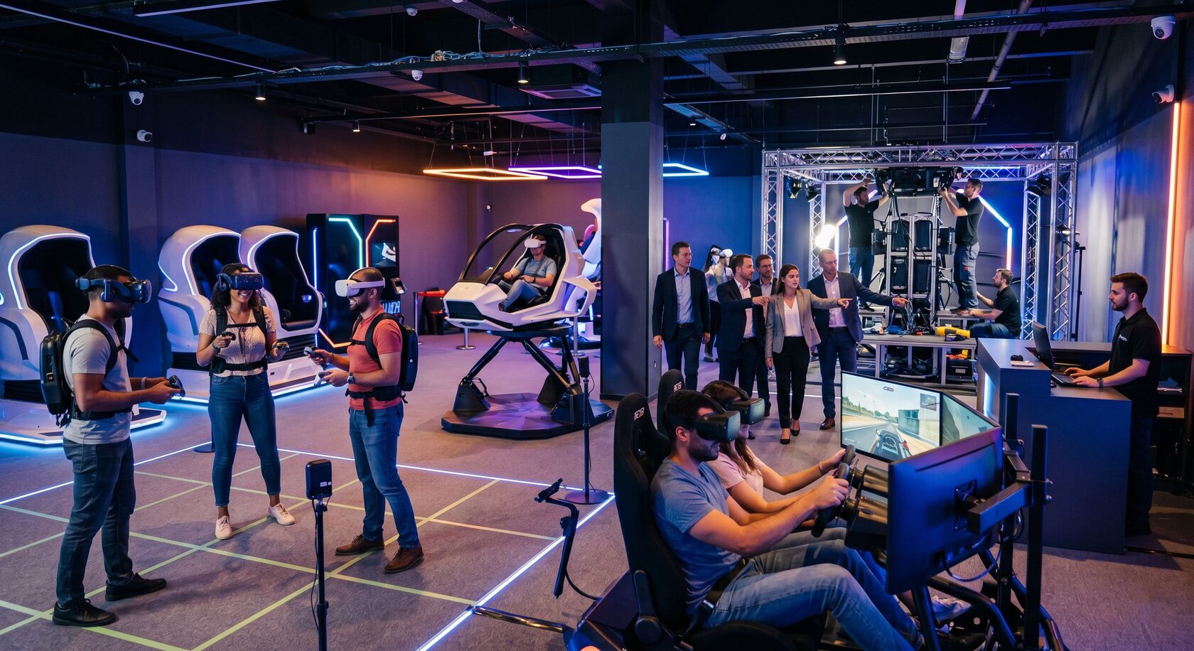 Коммерческие VR-аттракционы для бизнеса в развлекательном центре