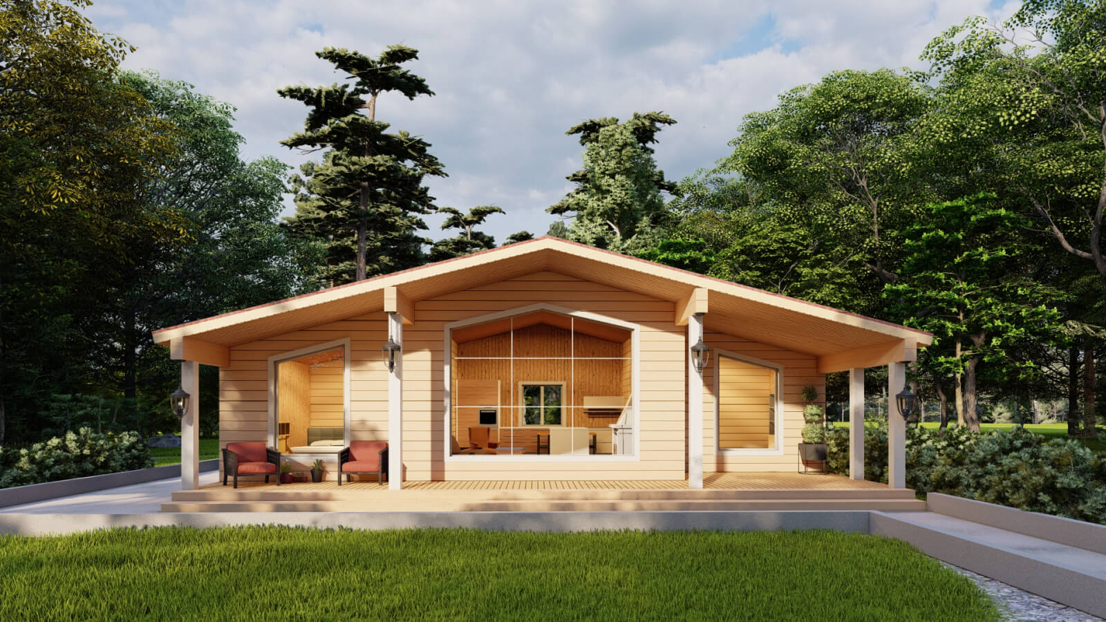 Кропоткина каркасные дома веранда