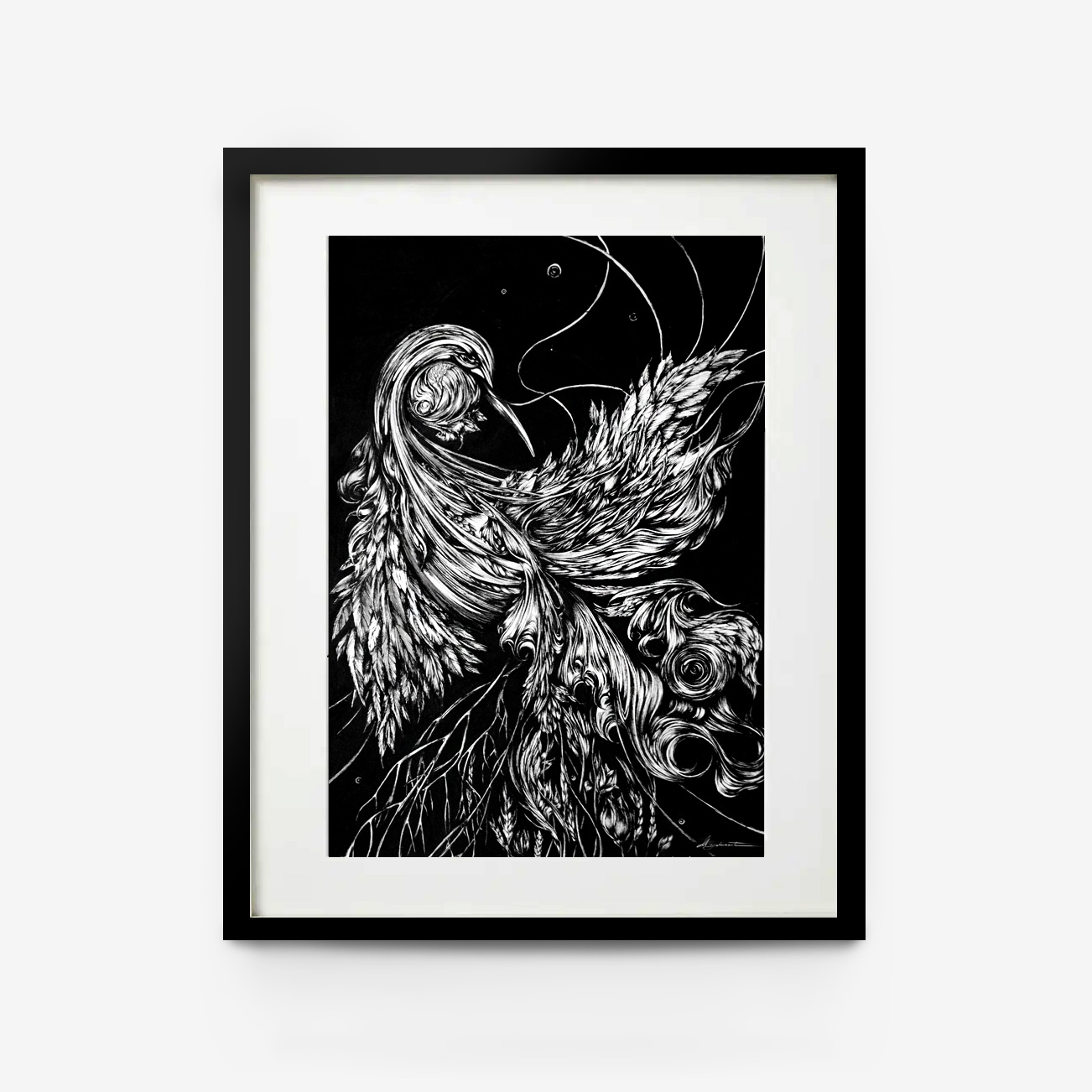 Графика, работа художника, Мингалёва Анна художник, mingalevaart, графика тушью, ink drawing