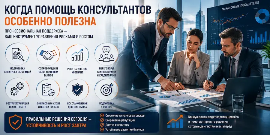 Когда помощь консультантов полезна при управлении рисками