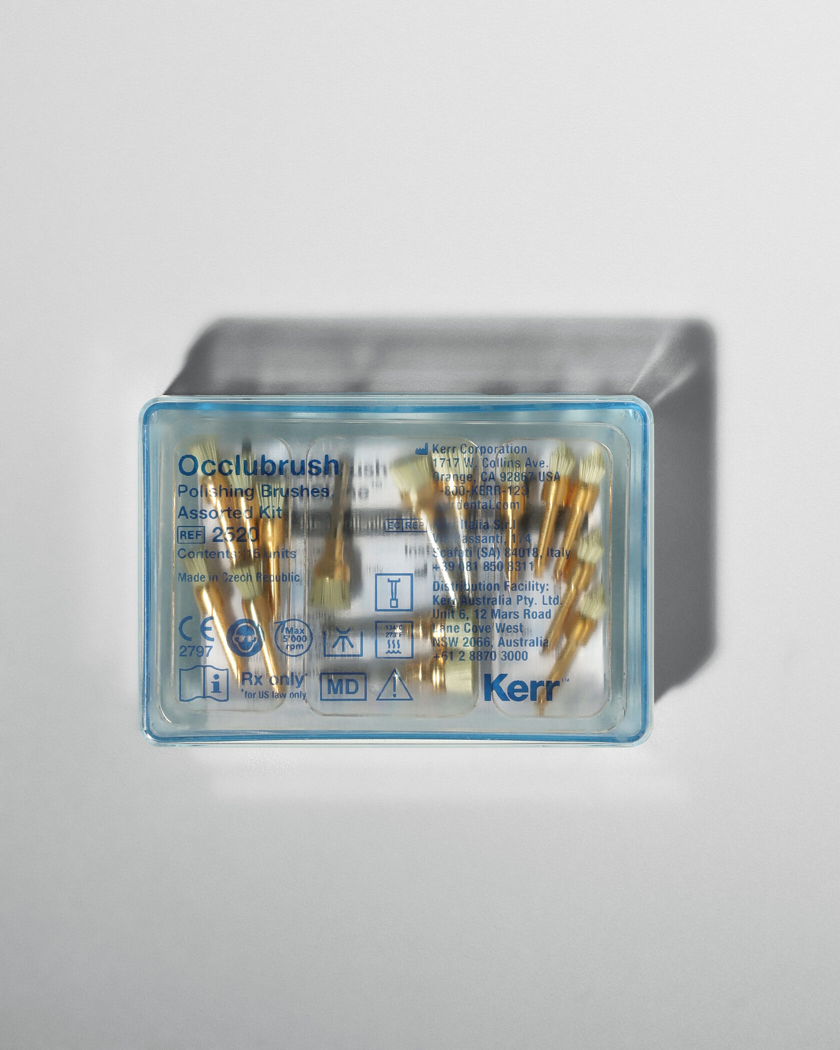 Набор полировочных щёток Occlubrush Assorted Kit Kerr в фирменном боксе